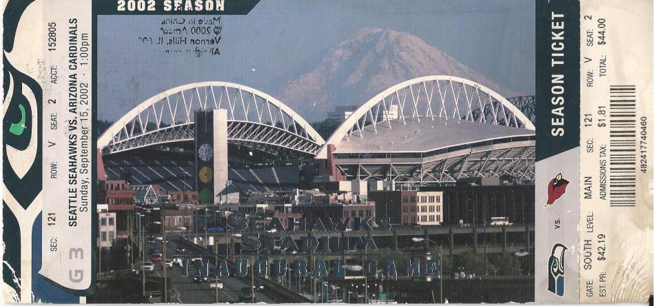 Seahawks Ticket